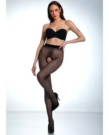 Amour Hip Gloss Crotchless Tights