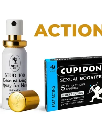 STUD 100 - Last Longer and Enjoy Intimate Moments + CUPIDON 5 herbal capsules for erections