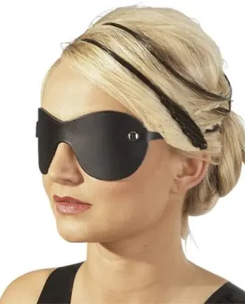 Leather eye mask