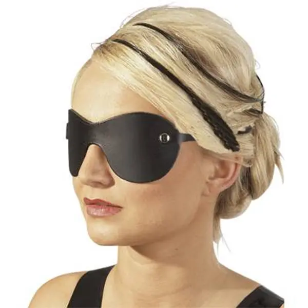 Leather eye mask