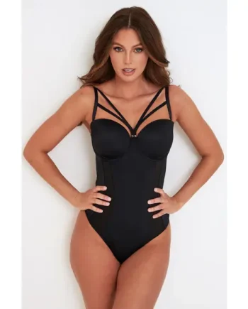 Strapped Removable Straps Padded Underwired Body - Black