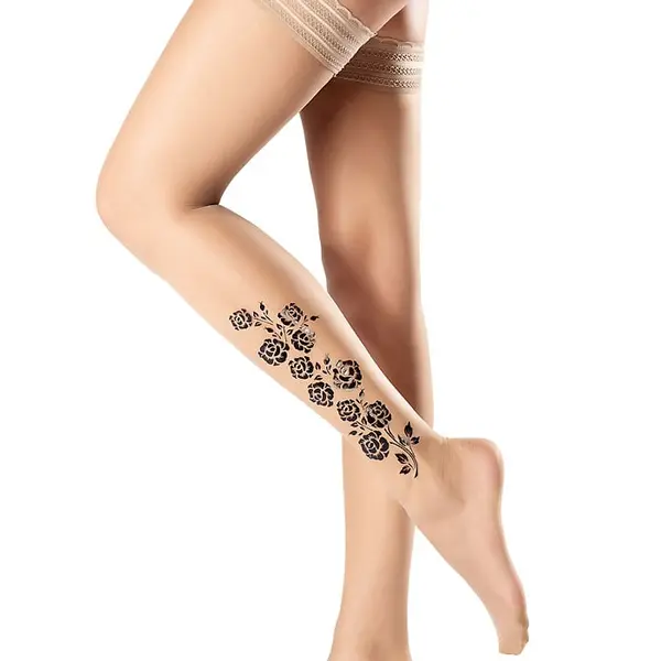 Oroblu Flower Rose 15 Hold Ups