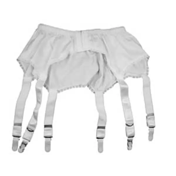 Lace Panel Suspender Belt – Six Drop
