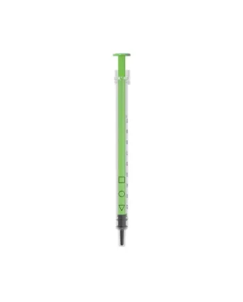 Acuject 1ml Low Dead Space Syringe Green