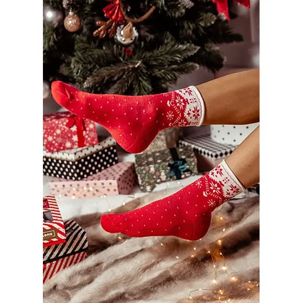Pretty Polly Festive Santa Socks