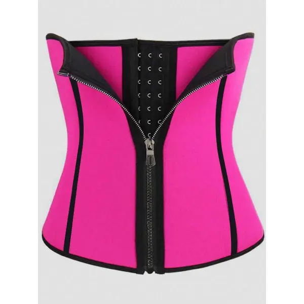 Corset Body Shaper With Buckles And Zipper