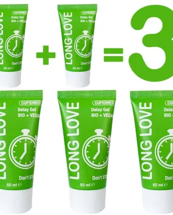 Triple the Pleasure with Long Love Gel: Buy 1 Get 2" as a name for the 1+1=3 offer