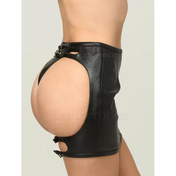 Soft Leather Spanking Skirt