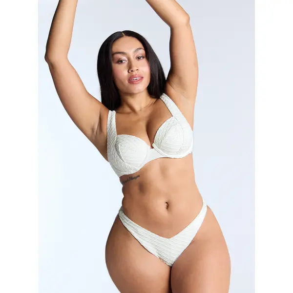 Marguerite texture brazilian bikini bottoms