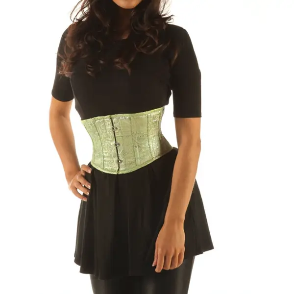 Basque Waist Trainer Satin UnderBust Corset 1827B