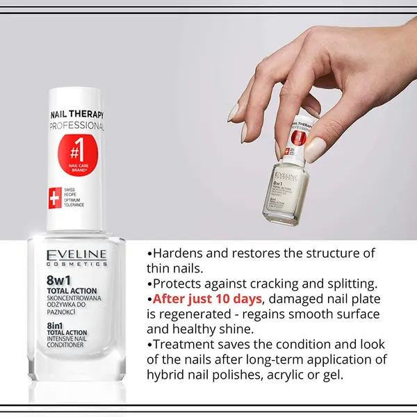 Eveline – 8in1 Total Action Intensive Nail Conditioner 12ml