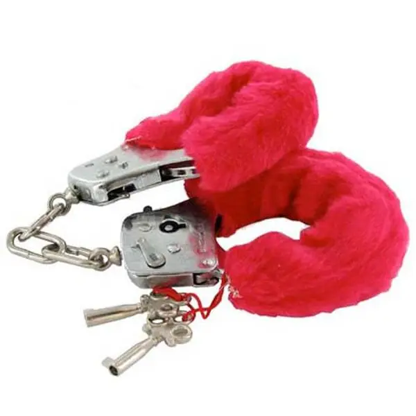Love cuffs with red fluff