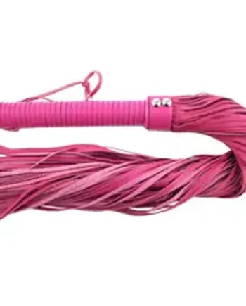 Rouge Garments Large Pink Leather Flogger