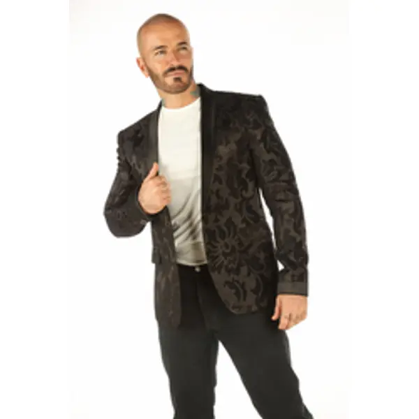 Men's Vintage Black Blazer Jacket