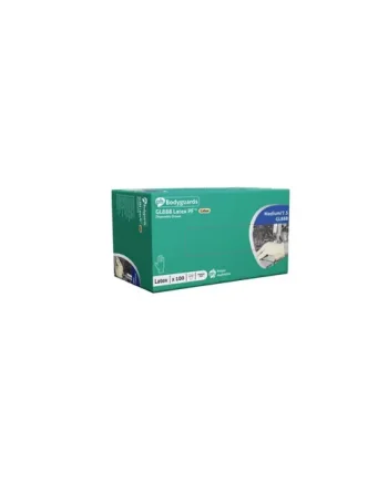 Bodyguards Natural Latex Powder Free Disposable Gloves Box of 100