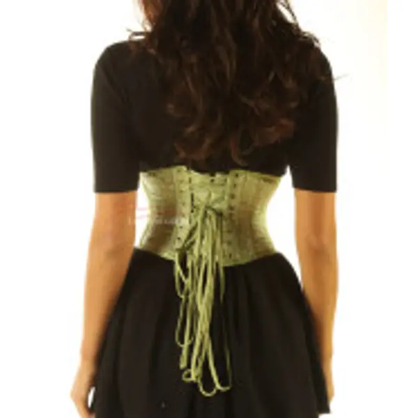 Basque Waist Trainer Satin UnderBust Corset 1827B