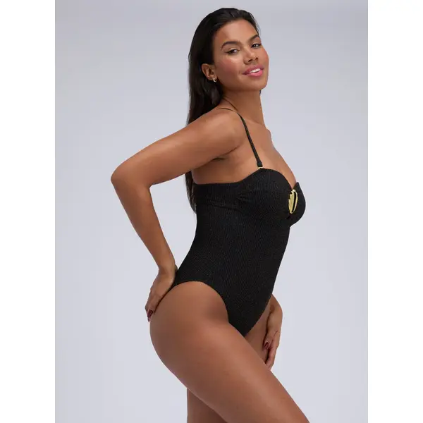 Ancona crinkle bandeu swimsuit