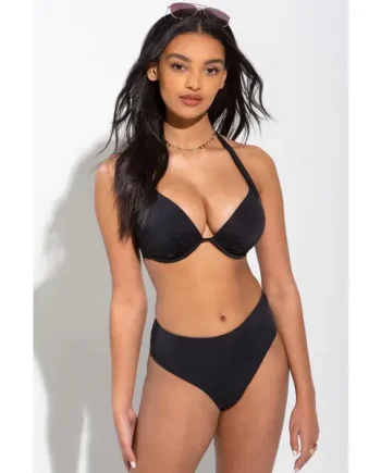 Space High Leg Bottom - Black