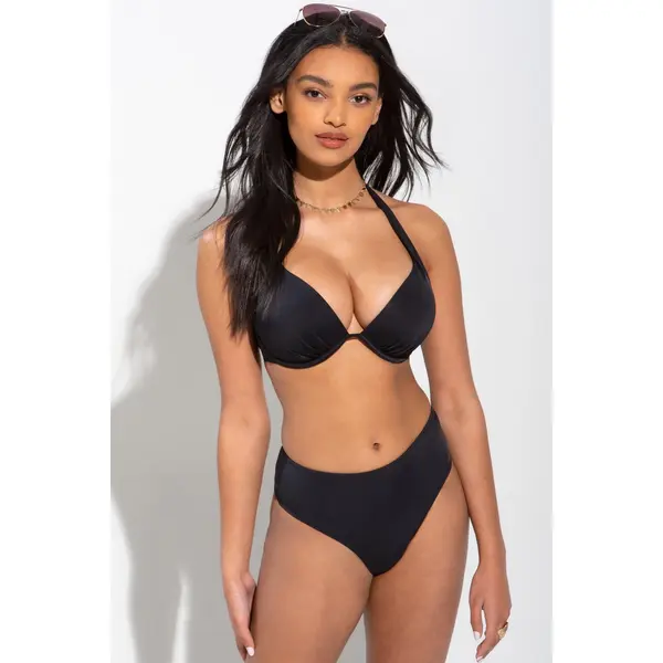 Space High Leg Bottom - Black