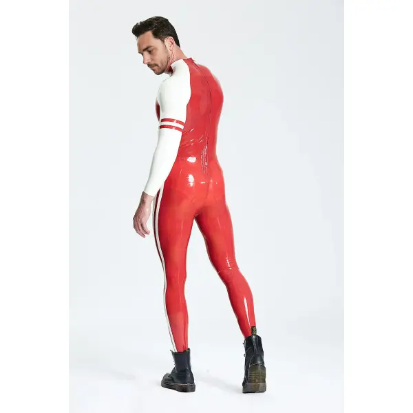 Latex Male Blaze Raglan-Sleeved Catsuit