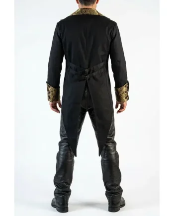 Mens Cotton Tailcoats Golden Steampunk Vintage Morning Suit Coat STPGG