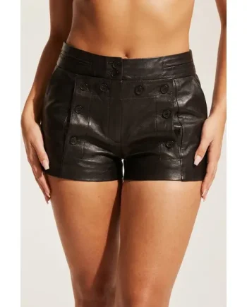 Bts Full Grain Leather Shorts Tight Fit Fetish Open Crotch