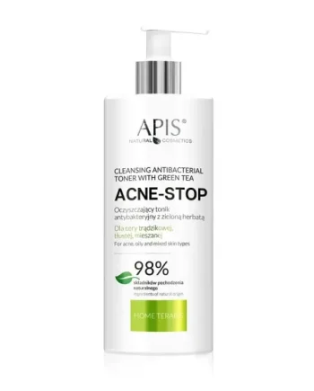 APIS – Acne Stop Cleansing Antibacterial Toner with Green Tea 300ml