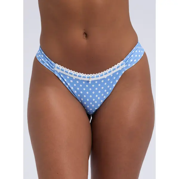 Casablanca polka dot brazilian bikini bottoms