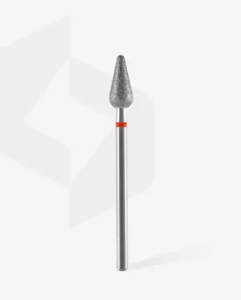 Staleks Diamond Nail Drill Bit ROUNDED PEAR RED