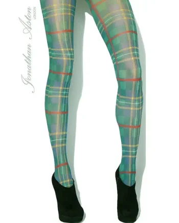 Jonathan Aston Green Tartan Tights