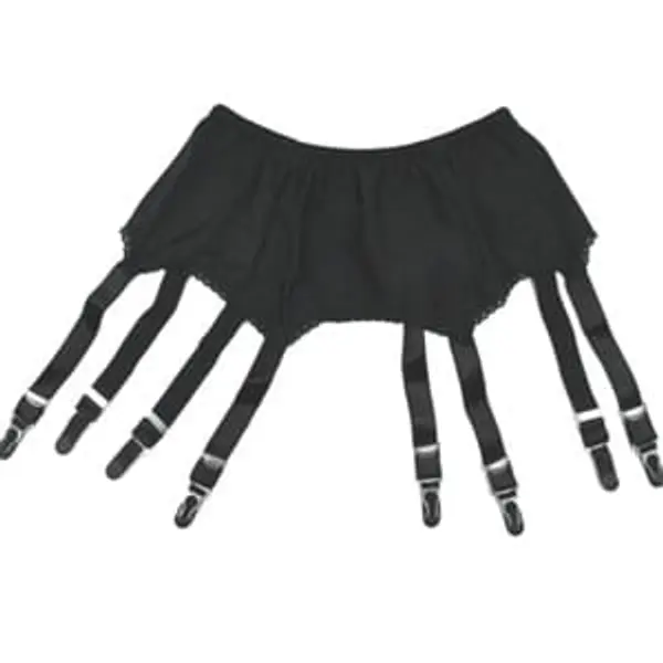 Plain Panel Suspender Belt