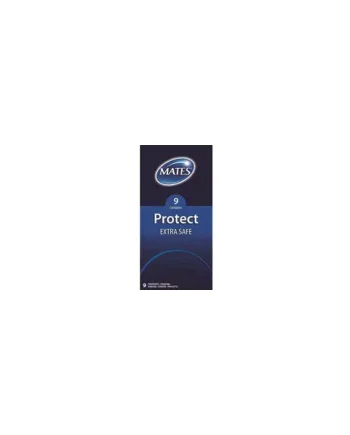 Mates Protect Extra Safe Box of 9 Condoms