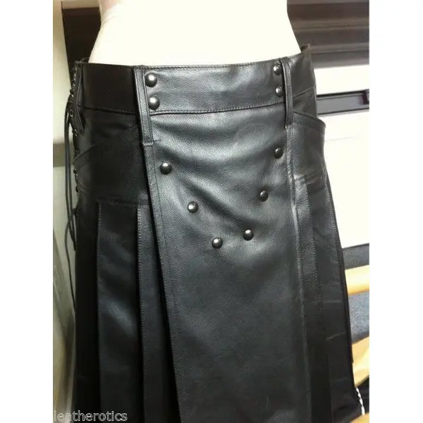 Men's Full Grain Leather Kilt