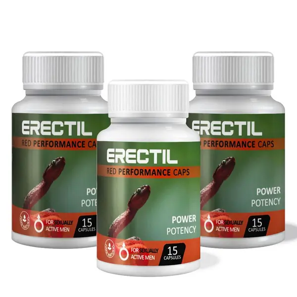 3 x Erectil 15 Capsules - Enhance Your Erection