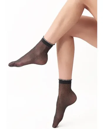 Oroblu Allure Glitter Dot Ankle High