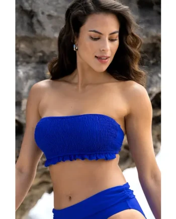 Free Spirit Strapless Underwired Bikini Top - Ultramarine
