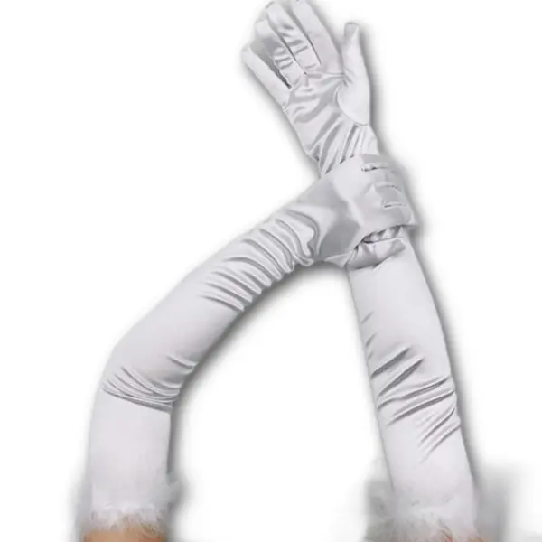 Long Satin Gloves