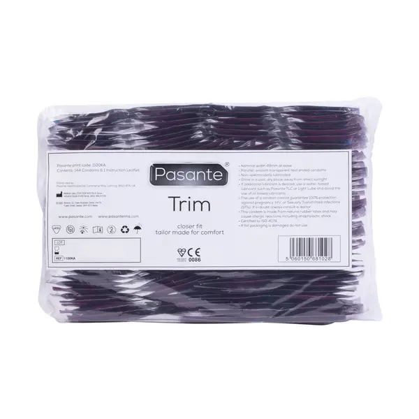 Pasante Trim Smaller Condoms (144 Pack)