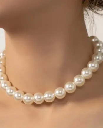 Classic Basic Faux Pearl Necklace