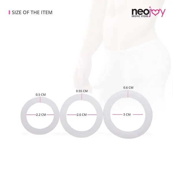 Neojoy 3-pack Cock Rings (Small)
