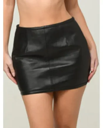 Soft Leather Spanking Skirt