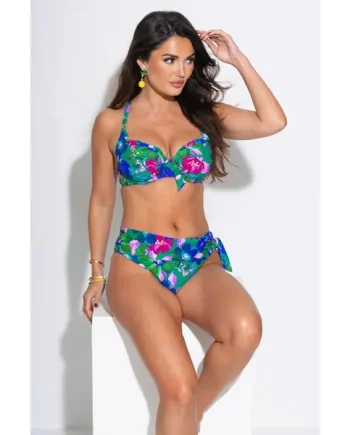 Getaway Convertible Underwired Bikini Top - Green Floral