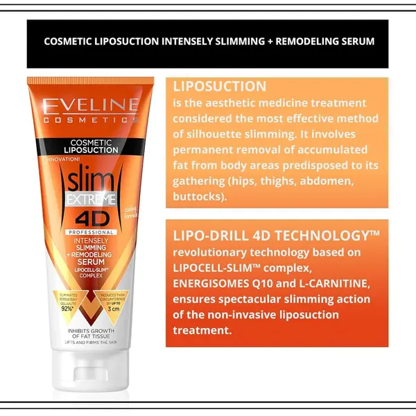 EVELINE – Slim Extreme 4D Intensively Remodeling Liposuction Serum 250ml