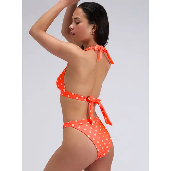 Formentera polka dot triangle bikini top