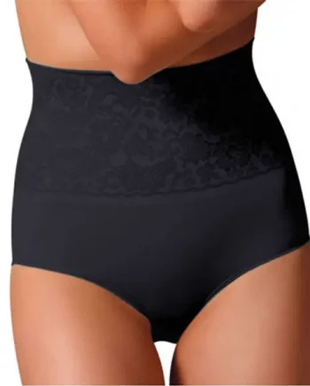Shaping Brief With Screen Print Lace