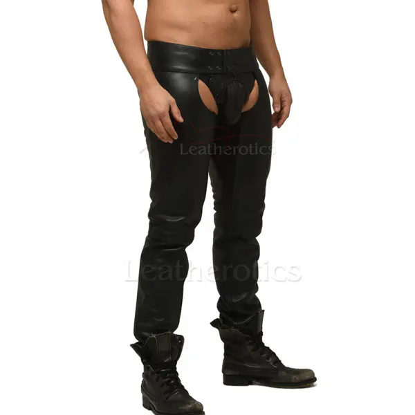 Men's Assless Leather Chaps