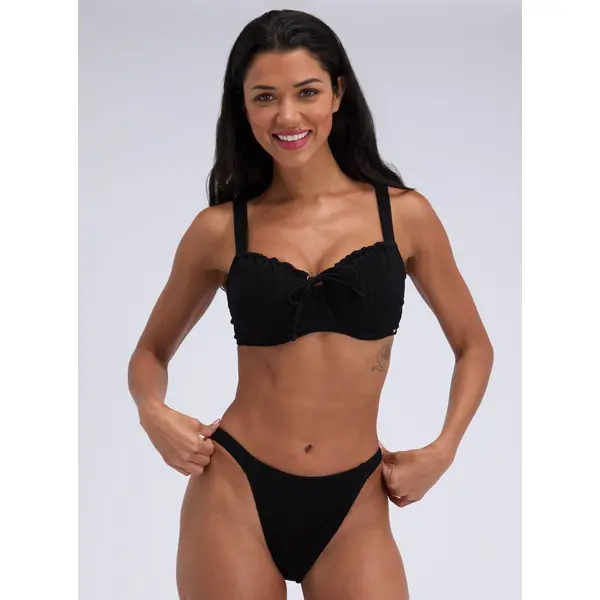 Amalfi crinkle brazilian bikini bottoms