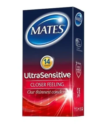Mates Ultra Sensitive Condoms 14 Pack