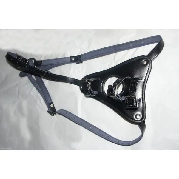 Leather Strap on Harness Adjustable