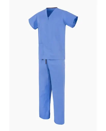 Light Blue NHS Compliant Reversible Scrub Suit Set